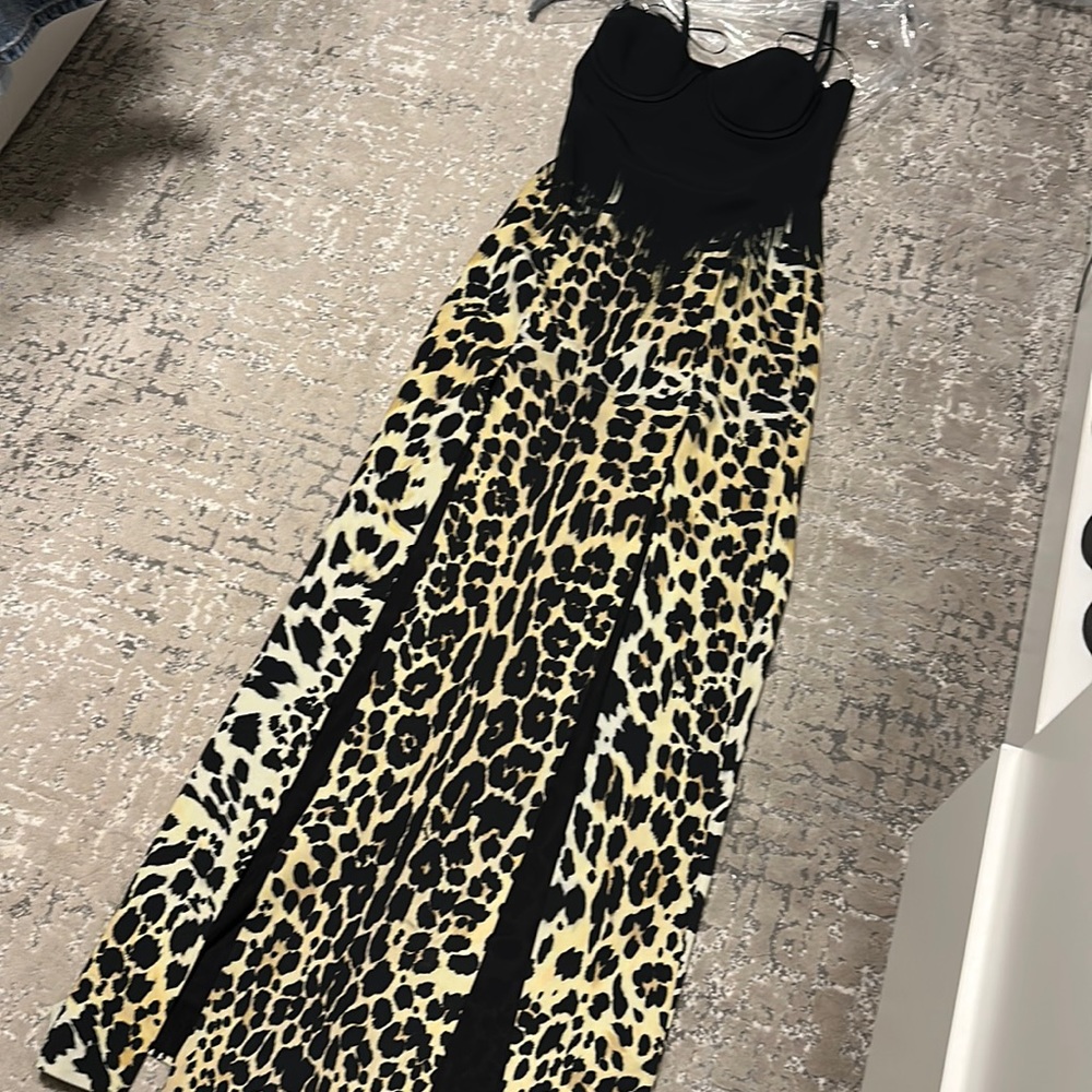 Roberto Cavali Leopard gown